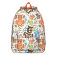 thumbnail image 1 of Big Eyes Owl Backpack – Cute Snowy Owl Cartoon Pattern Bookbag for Travel, School, and Outdoor Adventures, 1 of 4