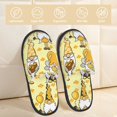 thumbnail image 2 of Fotbe Garden Honeybee Gnomes Pantuflas Peludas para Mujer con Estampado, Zapatillas de Peluche, Zapatos de Invierno para Casa, Uso Interior y Exterior-Medium, 2 of 8