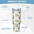 thumbnail image 5 of Sikiie Jungle Animal Insulated Stainless Water Bottle Lid Travel Mug Cup Insulated Tumblers Cup 40oz Ice Bully With Handle, 5 of 8