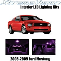 XtremeVision Interior LED for Ford Mustang 2005-2009 4 pcs Pink Interior LED Kit   Installation Tool