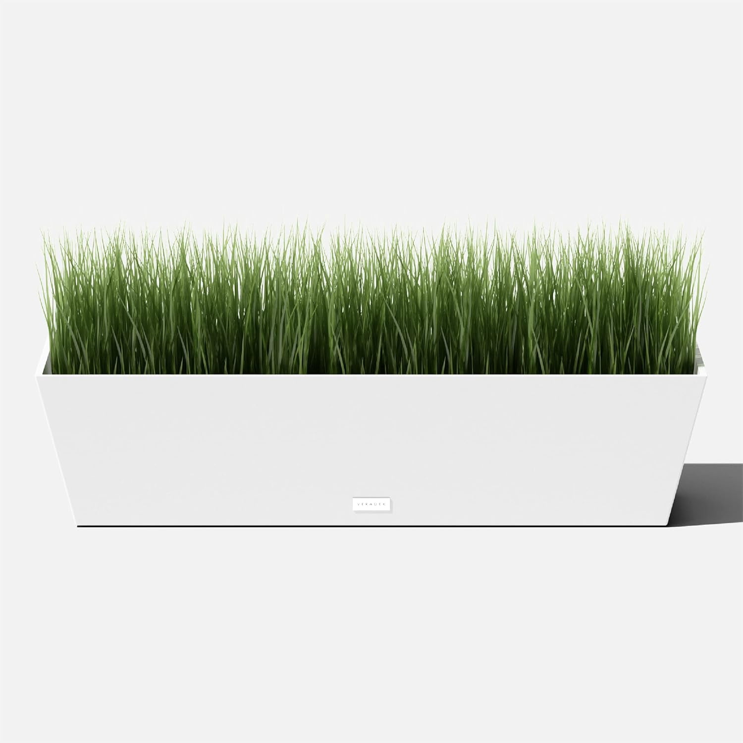 WBTER Pure Series Window Box Planter - Long Rectangular Planter for Indoor or Outdoor Windowsill/Balcony | Durable All-Weather Use with Drainage Holes | Modern Decor for Herbs, Small Plants, Flowers