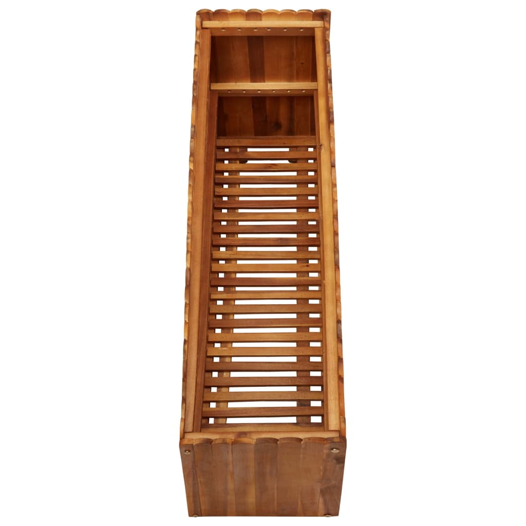 Kepooman Outdoor Garden Bed, Solid Wood Raised Planter Box for Home, 39.3" x 11.8" x 19.6" Kepooman Outdoor Garden Bed, Solid Wood Raised Planter Box for Home, 39.3" x 11.8" x 19.6"