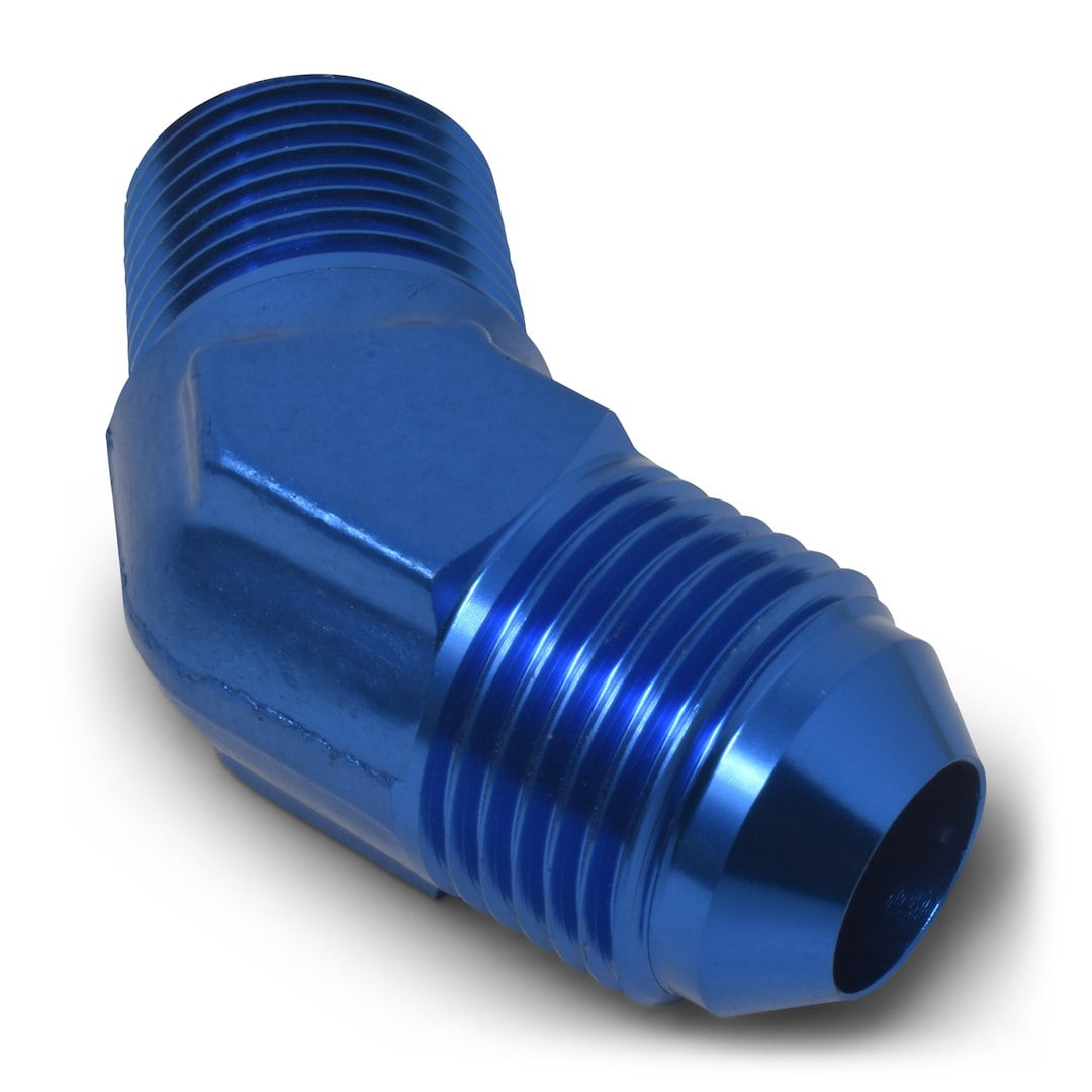 Russell Performance -6 AN to 1/4in NPT 45 Degree Flare to Pipe Adapter