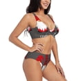 thumbnail image 2 of Daiia Chillin with My Gonme Women's Bikini Set Two Piece Swimsuit High Waisted Bikini Adjustable Straps Bikini Perfect for Beach, Pool, and Summer Vacation-Medium, 2 of 9