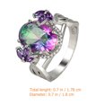 thumbnail image 2 of WEUVEB Anillo Metálico Con Circonia Para Mujer Accesorio Para Reuniones Y, 2 of 8