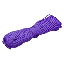 Uxcell 1/8" Paracord Rope, 100ft 7 Strand Heavy Duty Camping Rope Braided Polypropylene Ropes, Lightweight Tie-Downs Utility Cord for Marine, Indoor & Outdoor, Dark Purple