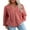 Rose Pink, variant on DOKOTOO Women Hoodies Oversized Drawstring Waffle Hooded Sweatshirt Casual Long Sleeve V Neck Waffle Knit Tops S-2XL