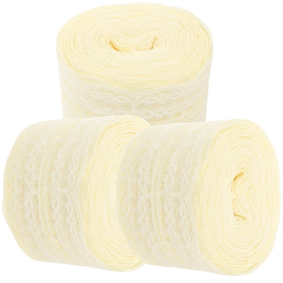 ifundom Beige Lace Fabric Ribbon for Wedding Dress and Party Decoration