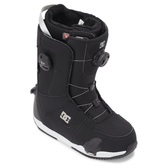 DC Women's Phase BOA Pro Step On Snowboard Boots - Black/Light Grey - 8.5