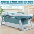 thumbnail image 6 of 55 inch Foldable Bathtub,Large Collapsible Tub,Freestanding Surround Collapsible Bathtub,No Lid,Hot Bath,Ice Bath, 6 of 14