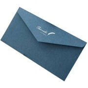 Panda Superstore PS-OFF490804011-YAN01693 Retro Style Invitation Envelopes Bronzing Printing Greetings Cards, Blue - 20 Piece