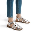 thumbnail image 5 of DREAM PAIRS Womens Fisherman Gladiator Braided Flat Sandal Cute Woven Strappy Closed Toe Shoes for Summer, 5 of 5
