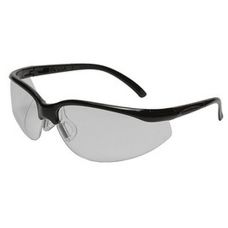 

Radnor Motion Series Safety Glasses With Black Frame Clear Polycarbonate Anti-Fog Scratch Resistant Lens And Adjustable Temples - 12/Box (4 Boxes)