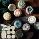 thumbnail image 3 of Molde de barril Mooncake de 50g con 6 piezas de sellos de crisantemo, prensa a mano, molde para pastelería de luna, utensilios para hornear DIY Feliz Sencillez, 3 of 5
