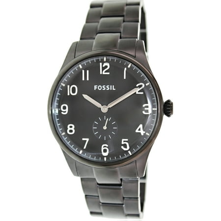 Fossil Men's Agent FS4854 Black Stainless-Steel Quartz Watch