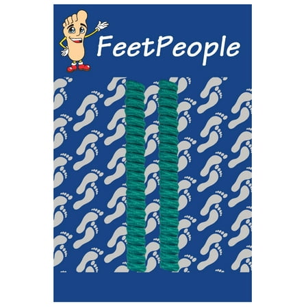 

FeetPeople Curly/Twister No-Tie Shoelaces 1 Pair Teal