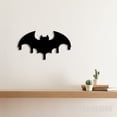 thumbnail image 2 of Craftnamesign Bat Metal Key Holder, Bat Metal Coat Rack, Entryway Coat Hooks, Metal Key Hanger, 2 of 5