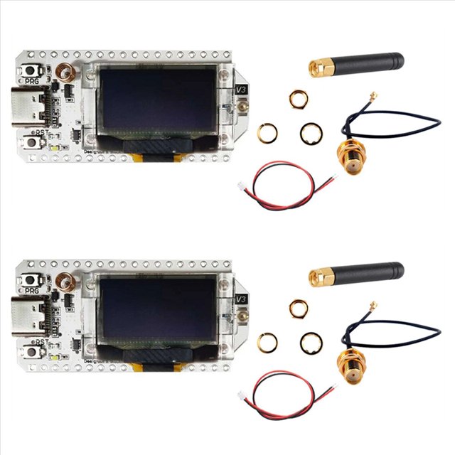 2X LORA32-V3 Compatible para Placas de Desarrollo para SX1262 ESP32-S3 Nodo WIFI Meshtastic Compatible para 433-510Mhz