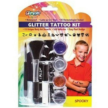 Glimmer Art Glitter Tattoo Kit, Spooky