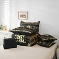 thumbnail image 4 of Erosebridal Boho Bohemian Bedding Queen Size,Black Brown Comforter Sets with Sheets,Microfiber Reversible Bedding Sets Queen Size,Aztec Decor,7 Pieces, 4 of 5