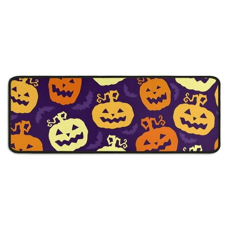 

2 Pieces Of Kitchen Rugs and Mats Non Skid Washable (23) Kitchen Mat Floor Cushion Waterproof Rug Rubber Backed Area Rugs for Laundry 47*17+30*17