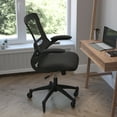 thumbnail image 3 of Flash Furniture Kelista Mesh Mid Back Office Chair with Flip-Up Arms, 250 lb, Black, 3 of 9