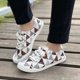 thumbnail image 1 of Zapatos de lona de corte bajo de fondo plano para mujer Zapatos planos casuales para estudiantes de versión perezosa de un pie Wmkox8yii FOPL2091, 1 of 9