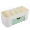 6 Grids Makeup Storage Box Drawer Sundries Organizer Home Supplies (Green)