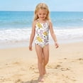 thumbnail image 5 of CCRFTGI Swimsuit for Kids Girls Size 10-12 Summer Adjustable Straps One Piece Beach Bathing Suit Swimwear Cute Books Pens Swim Vacation Girls Fashion Bathing Suits Pink 9-10 Years, 5 of 8