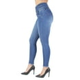 thumbnail image 3 of Fashion2Love Women's Juniors Colombian Design Butt Lift Push Up High Waist Skinny Jeans, 3 of 9