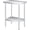 18x24 inch Without wheels, variant on 24 x 18 Inch Stainless Steel Work Table with Wheels - Mobile Prep Station with Adjustable Undershelf for Commercial Applications