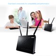 thumbnail image 3 of Asus RT-AC68U 2.4GHz & 5GHz Dual Band Wireless AC1900 Gigabit Router 1300Mbps + 600Mbps Wifi 802.11ac for Network Security, 3 of 8