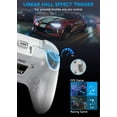 thumbnail image 3 of AOC Wireless Gaming Controller for PC, Steam, PS4, iOS, Android, Interactive Screen, Hall Effect Joystick and Triggers, RGB Lighting, Adjustable Vibration/Turbo, White(Not for Xbox, PS5), 3 of 10