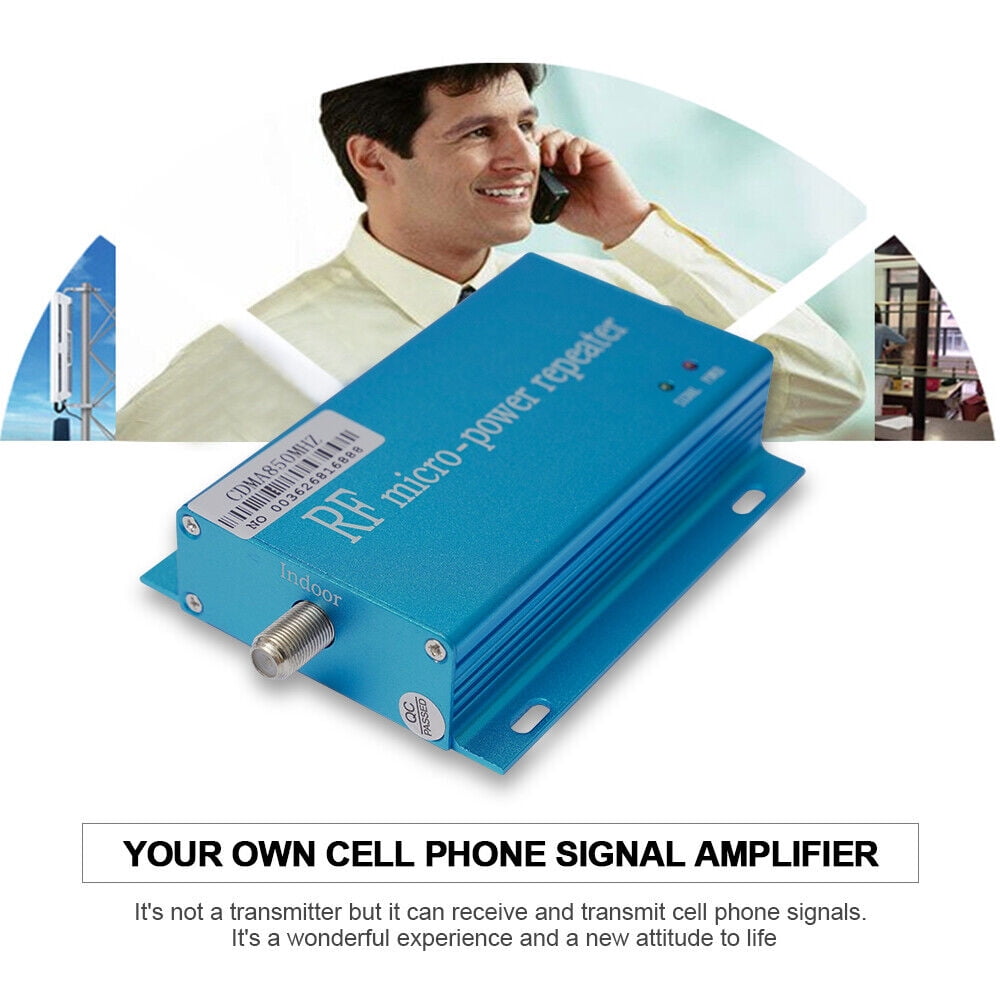 Mobile Signal Repeater Booster Amplifier CDMA850MHz, 2G 3G 4G Cell Phone Call Signal Repeater + Yagi Antenna for Boosting Extending Phone Signal Coverage