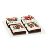 Freshness Guaranteed Christmas Cream Cheese Chocolate Brownies, 13 oz Clamshell, 4 Count (Shelf Stable, Ambient)