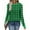 Green, variant on Women's Graphic T-Shirts Plaid Printed Long Sleeve Shirt Crew Neck Casual Tunic Tops with Leggings