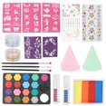thumbnail image 4 of Paleta De Aceite De Pintura Corporal Para Rostro, Pigmento De Pintura Facial 19 Colores Suave Conveniente Para Carnaval Para Cumpleaños Para Adultos Para Fiesta Temática Para ANGGREK Otros, 4 of 8