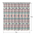 thumbnail image 5 of Boho Floral Shower Curtain 72x72 Inches - Tropical Leaves, Vintage Botanical Print, Waterproof Fabric for Chic Bathroom Decor, Modern Farmhouse & Bohemian Style, 5 of 5