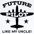 thumbnail image 2 of CafePress - Future Pilot Like My Uncle Infant Bodysuit - Baby Light Bodysuit, Size Newborn - 24 Months, 2 of 4