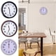 thumbnail image 3 of Uuiauoio Silent Wall Clock with Digital Scale Design, 9-Inch Plastic Round Clock for Living Room and Office, Battery Operated Timepiece for Kitchen Bedroom and Classroom Use, 3 of 3