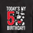 thumbnail image 3 of Mickey & Friends - Today's My 5th Birthday - Toddler And Youth Crewneck Fleece Sweatshirt, 3 of 5