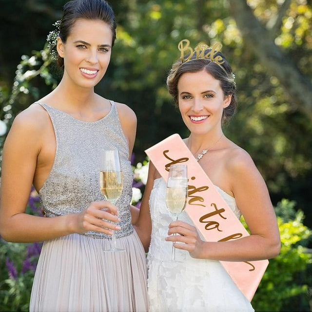 Ensemble de 3 Pcs Décoration de Fête de Bachelorette Bachelorette be Sash Bandeaux pour Cheveux Gadgets de Fête pour Mariée Incluant Voile de Mariée Bandeaux pour Cheveux pour Future Mariée