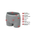 thumbnail image 3 of Luxtrada Men's Anti-Chafing Underwear Boxer Briefs with Pouch , 4 Pack, 3 of 9