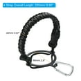 thumbnail image 2 of Uxcell Water Bottle Holder, Paracord Handle Strap Carrier Gray Camo, Black, 2 of 6