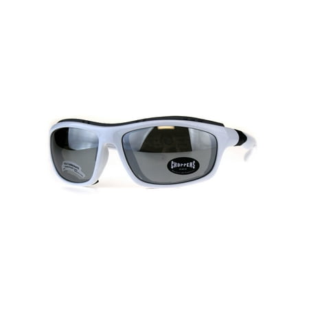 Choppers Windbreaker Foam Pad Motorcycle Riding Goggle Sunglasses White