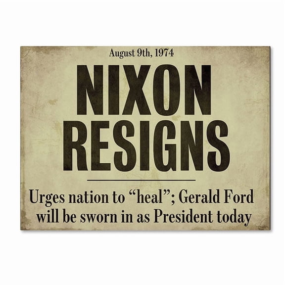 Trademark Fine Art "Nixon" Canvas Art by Color Bakery