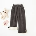 thumbnail image 4 of Odeerbi Toddler Girls Cotton Pants Winter Thermal Fleece Trousers Unisex Toddler Cute Jogger Pants Kids Cotton Elastic Waist Winter Baby Sweatpants Gray 2-3 Years, 4 of 6