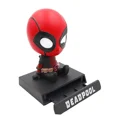thumbnail image 3 of Figuras de acción de Marvel de Star Wars, juguetes calientes, modelo Deadpool, Spider Man, decoración de coche, muñeca de cabeza agitada, figura de Anime creativa de dibujos animados（Black Panther，, 3 of 5