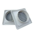 BUYISI 4 Inch Dryer Vent Cover Exterior Wall Exhaust Vent Air Grille