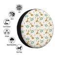 thumbnail image 4 of Susaid Giraffe And Elephant Print Tire Covers,Waterproof Anti-UV Snow Sun Rain Tire Covers for RV,Truck, SUV, Trailer, Camper-16 inch, 4 of 6